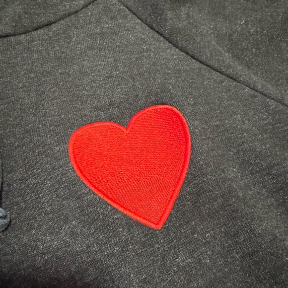 Aviator Nation Heart Patch Hoodie – Black – Size Large - Picture 4 of 6